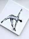 Yoga Poses Ceramic Coaster Set of 4