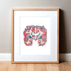 Basal Ganglia Watercolor Print