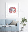 Basal Ganglia Watercolor Print