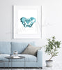 Pelvis Watercolor Print