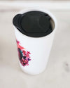 Bold Heart Ceramic Travel Mug