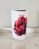 Bold Heart Ceramic Travel Mug