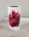 Bold Heart Ceramic Travel Mug