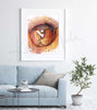 Bony Orbit in Desert Colors Watercolor Print