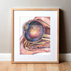 The Eye Watercolor Print