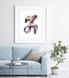 Hip Joint Anatomy Watercolor Print