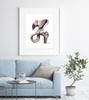 Hip Joint Anatomy Watercolor Print