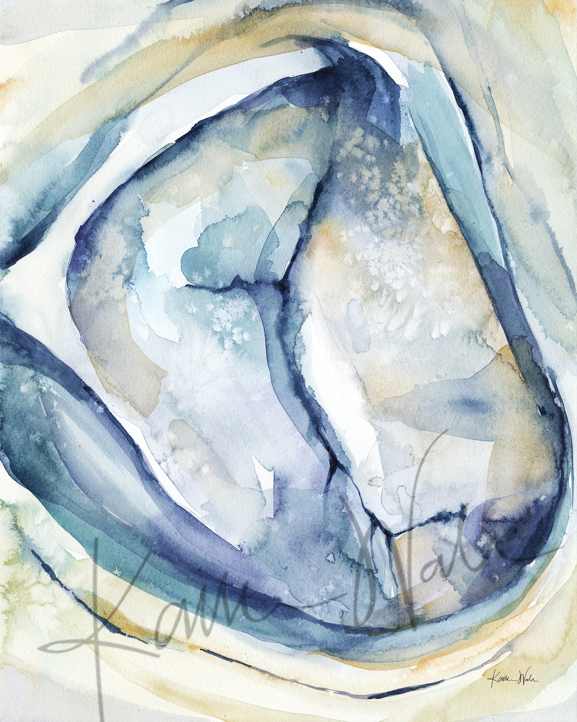 Mitral Valve Watercolor Print