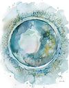 Ovum and Corona Radiata Watercolor Print