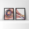 Eye and Orbit Watercolor Print Set