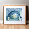 Uterus in Situ Watercolor Print