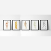 Body Systems Set Of 5 Watercolor Print