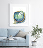 Eye in Teal Watercolor Print