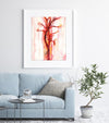 Abstract Carotid Print Watercolor