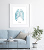 Rib Cage Print Watercolor