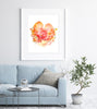 Kidney Love Print Watercolor