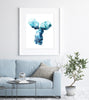 Blue Antibody Watercolor Print