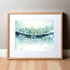 Braces Watercolor Print - Art Teeth Dental