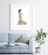 Calming Anatomy Watercolor Print