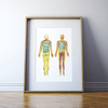 Dermatomes Watercolor Print