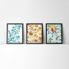 Histology Watercolor Prints Set Of 3 Print