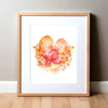 Kidney Love Print Watercolor