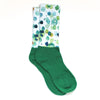 Blood Cells in Green Anatomy Inspired Socks