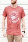 Red Cerebral Angiography Watercolor T-Shirt