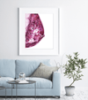 Mammogram In Magenta Print Watercolor