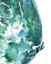 Mammogram In Teal Print Watercolor