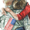 Military Hug Watercolor Print