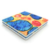 Abstract Mitochondria Ceramic Coaster Set of 2