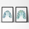 Orthodontics Watercolor Print Set