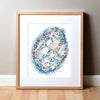 Islet Of Langerhans Watercolor Print - Endocrine Art Diabetes Gift For Endocrinologist