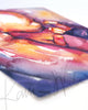 Twins In Utero Watercolor Print - 3D Ultrasound Obgyn Art