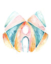 Pelvic Floor Watercolor Print