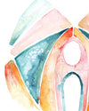 Pelvic Floor Watercolor Print