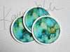 Set of 3 Retina Watercolor Art Stickers