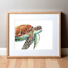 Sea Turtle Watercolor Print