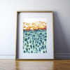 Skin Cells Watercolor Print