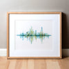 Sound Waves Print Watercolor