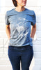 Blue Cerebral Angiography Watercolor T-Shirt