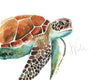 Sea Turtle Watercolor Print