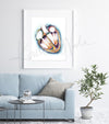 Heart Valve Replacement Watercolor Print